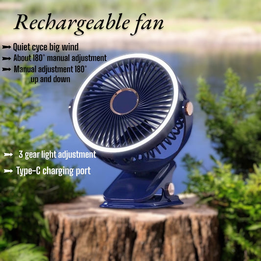 Blue Portable Fan