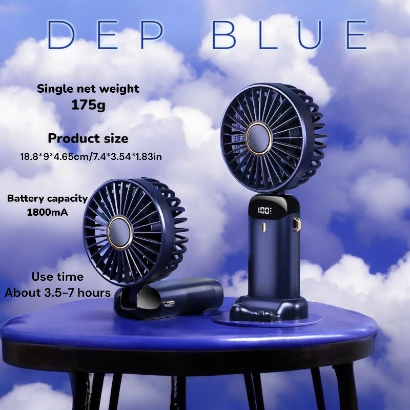 LED Display Portable Handheld Fan