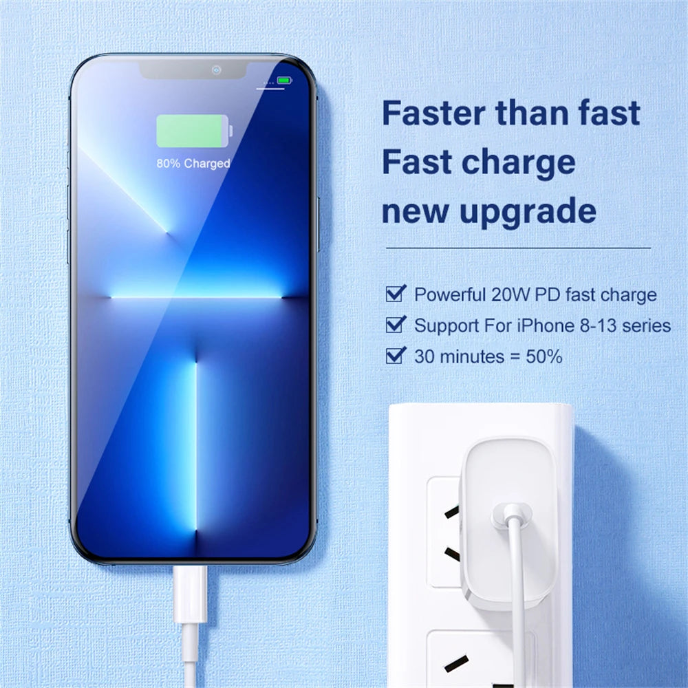 USB C to Lightning Fast Charger Cable - Apple iPhone iPad